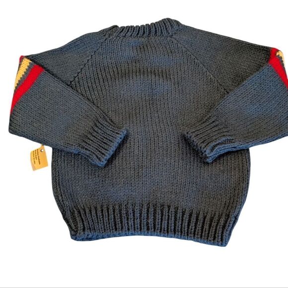 Vintage handmade knit baseball theme‎ sweater size 3 Toddler - Picture 5 of 5